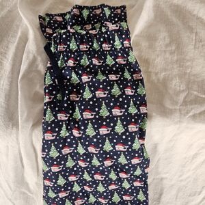 Vineyard Vines Navy Pajama Pants with Santa Whale Print